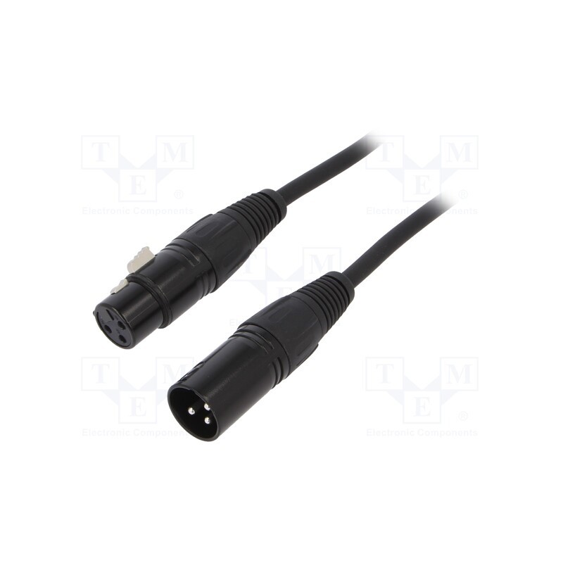 1 pcs x CLIFF - FC619101 - Male-female, PIN: 3, Cable: XLR-XLR, 1m
