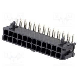 1 pcs x MOLEX - 430452400 - Socket, wire-board, male, Micro-Fit 3.0, 3mm, PIN: 24, THT, on PCBs
