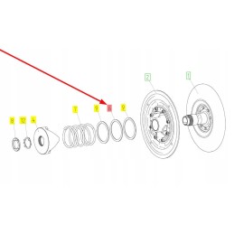 100043805 threshing machine clutch spacer
