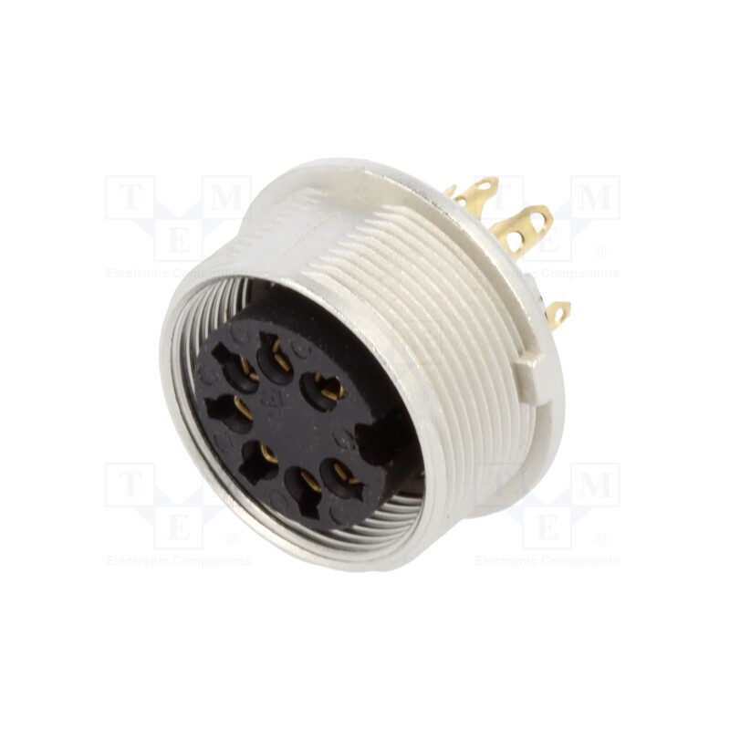 1 pcs x LUMBERG - KGV 71 - Connector: M16, socket, female, soldering, PIN: 7, 5A, 60V, IP40