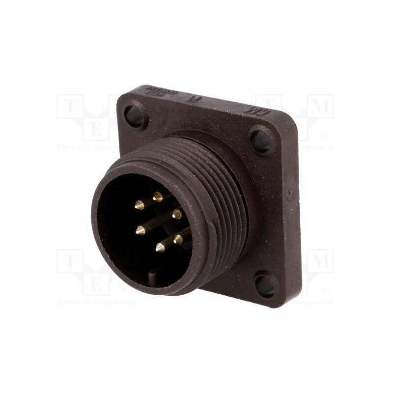 1 pcs x HIRSCHMANN - 932451100 CM 02 E 14S-6 P - Connector: circular, socket, CM, IP67, PIN: 6, male, 10A, 50V, 1mm2