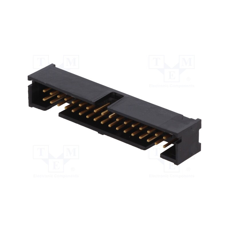 1 pcs x TE Connectivity - 5103308-7 - Socket, IDC, male, PIN: 34, straight, THT, gold-plated, 2.54mm, black