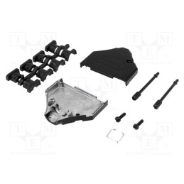 1 pcs x MH CONNECTORS - MHDTZK25-BK-K - Enclosure: for D-Sub connectors, D-Sub 25pin,D-Sub HD 44pin