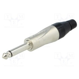 1 pcs x AMPHENOL - TM2P - Plug, Jack 6,3mm, male, mono, ways: 2, straight, for cable, grey
