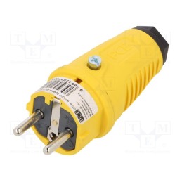 1 pcs x PCE - 0522-ES - Connector: AC supply, male, plug, 2P+PE, 250VAC, 16A, for cable