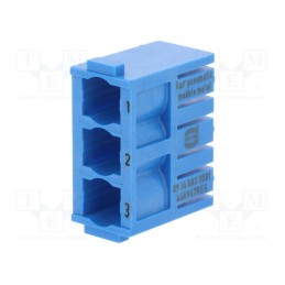 1 pcs x HARTING - 9140033501 - Connector: pneumatic, module, male-female, Han-Modular®, ways: 3
