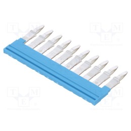 1 pcs x WEIDMu00dcLLER - 1528230000 ZQV 4N/10 BL - Comb bridge, ways: 10, blue, A series