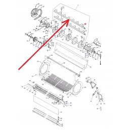 D28380254 strip of the primary threshing drum