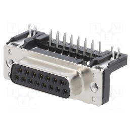 1 pcs x HARTING - 9662526612 - D-Sub, PIN: 15, socket, female, angled 90°, THT, UNC 4-40