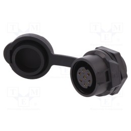 1 pcs x LUTRONIC - 2229 - Connector: circular, socket, size 16, 02, female, PIN: 7, for latch