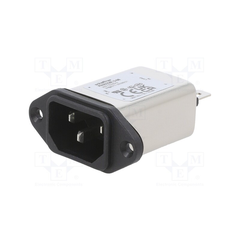 1 pcs x SCHAFFNER - FN9222R-3-06 - Connector: AC supply, socket, male, 3A, 250VAC, C14 (E), -25÷85°C