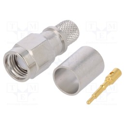 1 pcs x TELEGu00c4RTNER - J01150A0618 - Plug, SMA, male, straight, 50Ω, B7808A,CNT-240,H155,LMR240, PTFE