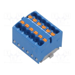 1 pcs x PHOENIX CONTACT - 3002763 - Splice terminal: distribution block, 1.5mm2, ways: 1, blue, PTFIX