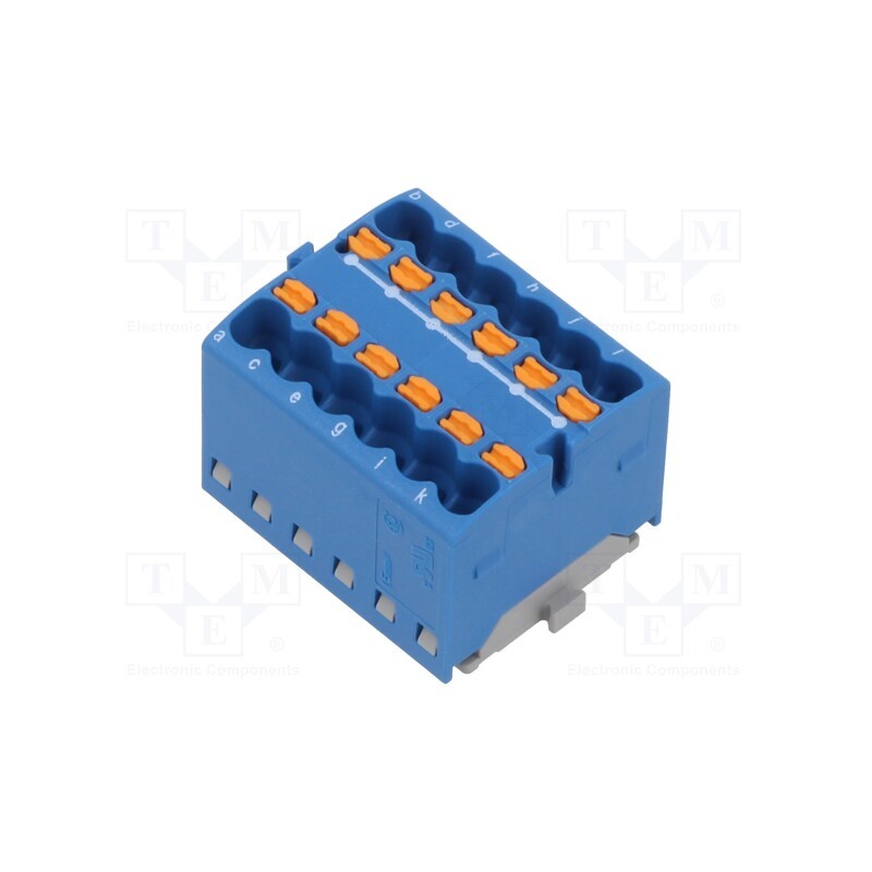 1 pcs x PHOENIX CONTACT - 3002763 - Splice terminal: distribution block, 1.5mm2, ways: 1, blue, PTFIX