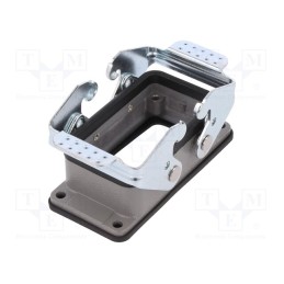 1 pcs x DEGSON ELECTRONICS - D10B-BK-2L - Enclosure: for HDC connectors, size D10B, with double latch