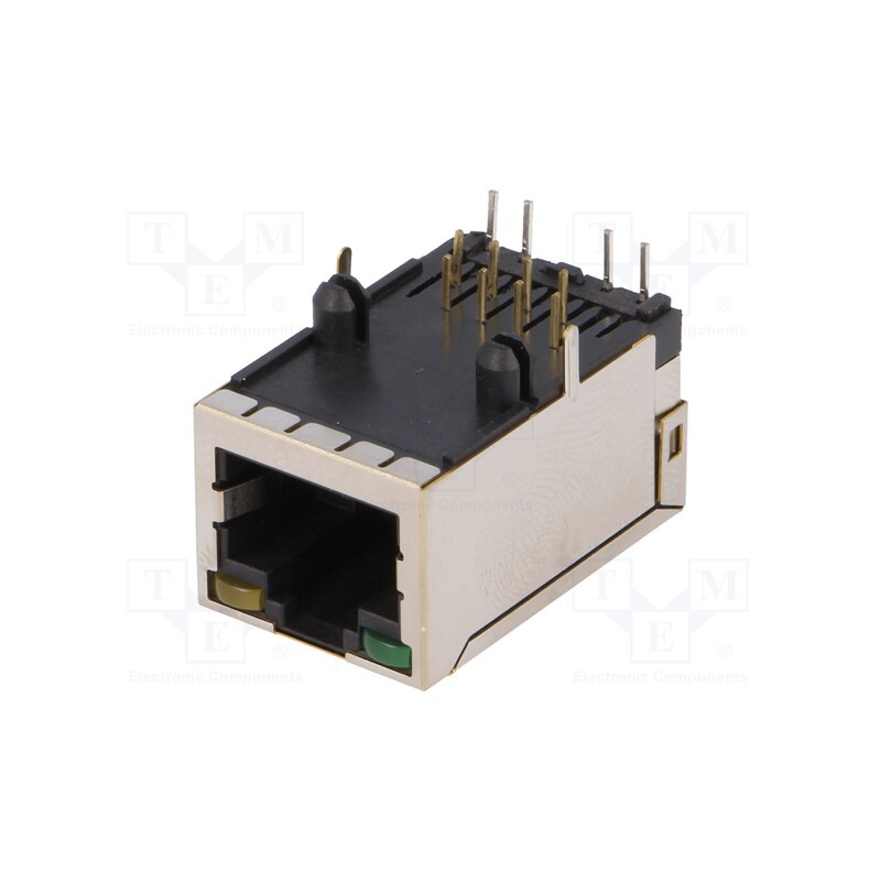 1 pcs x Amphenol Communications Solutions - LMJ2018811100DL1T4 - Socket, RJ45, PIN: 8, shielded,with LED, Layout: 8p8c, THT