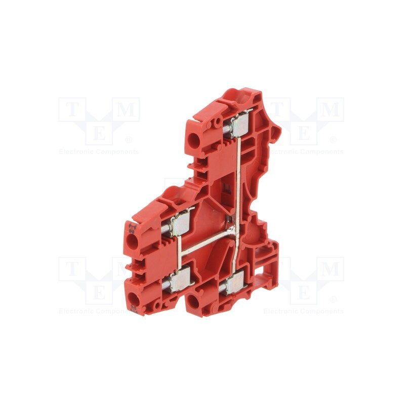 1 pcs x TE Connectivity - 1SNK506214R0000 (ZS6-D1-RD) - Splice terminal: rail, 0.2÷6mm2, ways: 1, terminals: 4, red, SNK