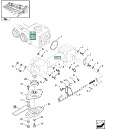 New Holland corn knife sleeve 322630350 cnh