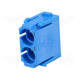 1 pcs x HARTING - 9140024501 - Connector: pneumatic, module, male-female, Han-Modular®, ways: 2