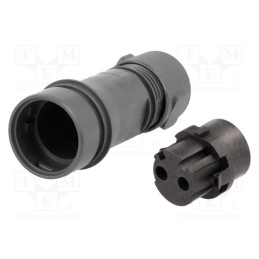 1 pcs x BULGIN - PXP6011/02S/CR/0507 - Connector: circular, plug, female, PIN: 2, w/o contacts, for cable