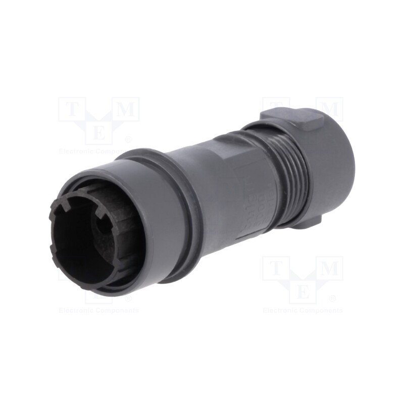 1 pcs x BULGIN - PXP6011/02P/CR/0507 - Connector: circular, plug, male, PIN: 2, w/o contacts, for cable