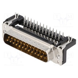 1 pcs x HARTING - 9653626811 - D-Sub, PIN: 25, socket, male, angled 90°, THT, M3, Type: PCB snap-in