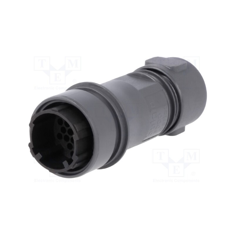 1 pcs x BULGIN - PXP6011/22P/CR/0910 - Connector: circular, plug, male, PIN: 22, w/o contacts, for cable