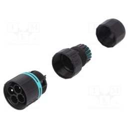 1 pcs x TECHNO - THB.387.A4A - Connector: AC supply, screw terminal, male, TH387, 7÷12mm, 450V