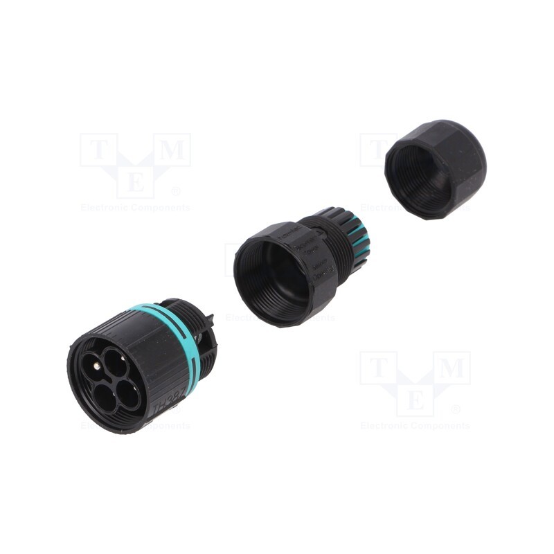 1 pcs x TECHNO - THB.387.A4A - Connector: AC supply, screw terminal, male, TH387, 7÷12mm, 450V