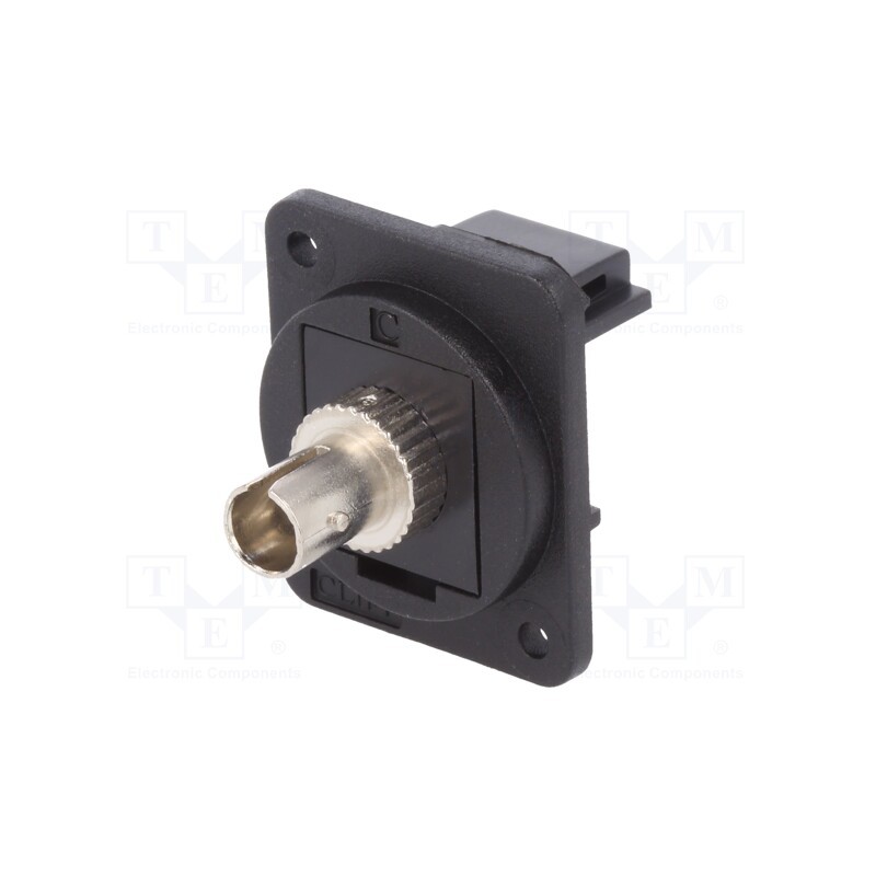 1 pcs x CLIFF - CP30218X - Connector: fiber optic, coupler, ST,both sides, Mat: plastic, FT