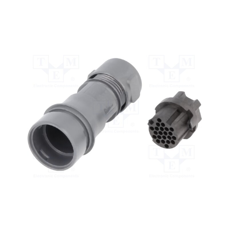 1 pcs x BULGIN - PXP6011/22S/CR/0910 - Connector: circular, plug, female, PIN: 22, w/o contacts, for cable