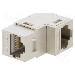 1 pcs x LOGILINK - NK4025 - Socket, coupler, Cat: 6a, shielded,Keystone,PoE++, Layout: 8p8c