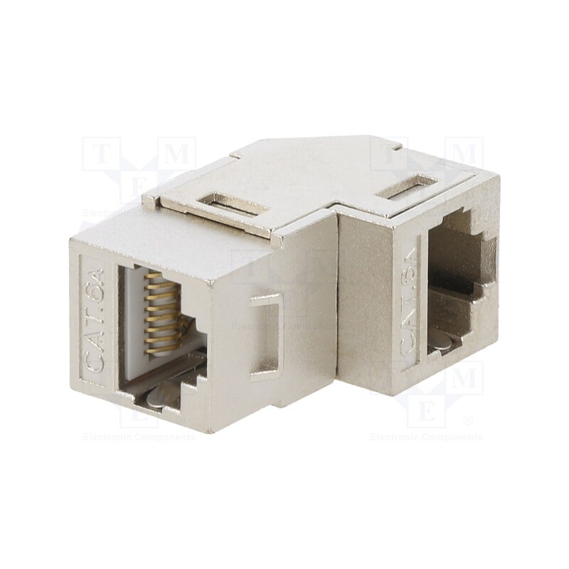 1 pcs x LOGILINK - NK4025 - Socket, coupler, Cat: 6a, shielded,Keystone,PoE++, Layout: 8p8c