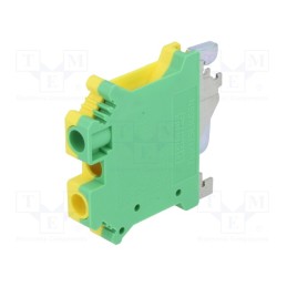 1 pcs x PHOENIX CONTACT - USLKG 6 N 0442079 - Splice terminal: rail, 0.2÷10mm2, ways: 1, terminals: 2, USLKG