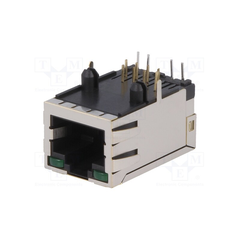 1 pcs x Amphenol Communications Solutions - LMJ2018813130DL3T1LFG - Socket, RJ45, PIN: 8, shielded,with LED, Layout: 8p8c, THT