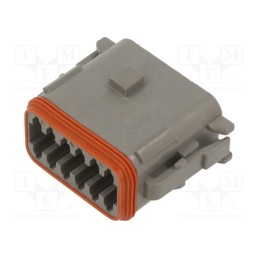 1 pcs x DEUTSCH - DT 06-12 SA-CE06 - Connector: wire-wire, DT, female, plug, for cable, PIN: 12, grey
