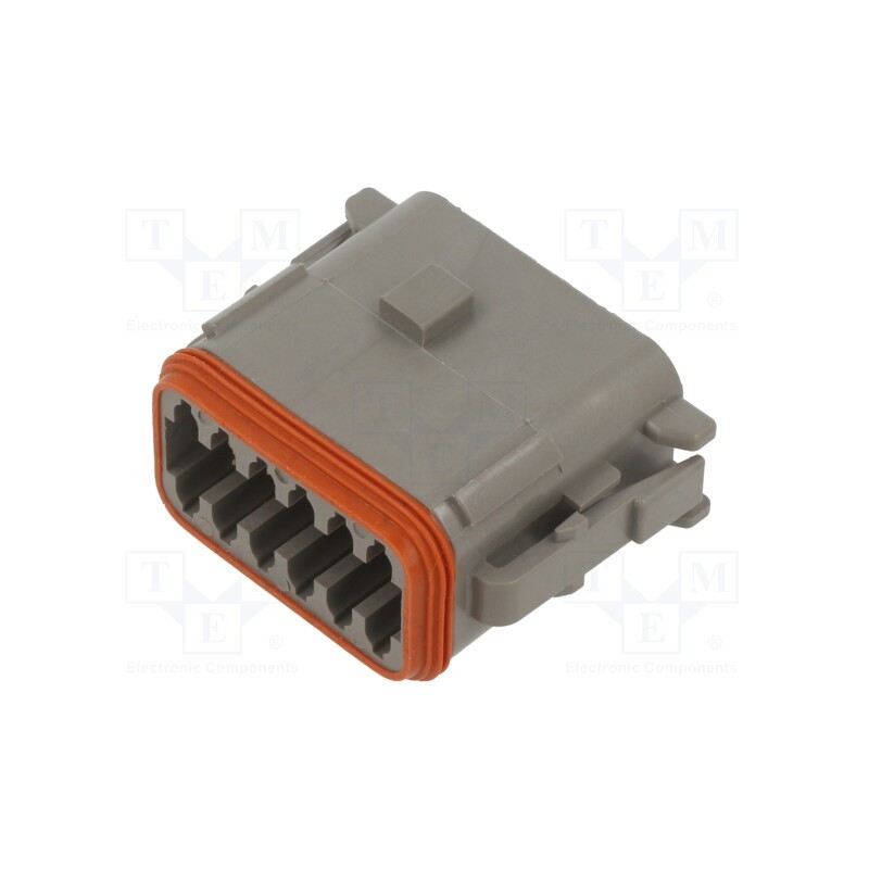 1 pcs x DEUTSCH - DT 06-12 SA-CE06 - Connector: wire-wire, DT, female, plug, for cable, PIN: 12, grey