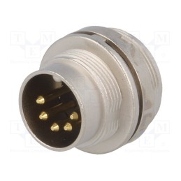 1 pcs x LUMBERG - SFV 50 - Connector: M16, socket, male, soldering, PIN: 5, 5A, 60V, IP40