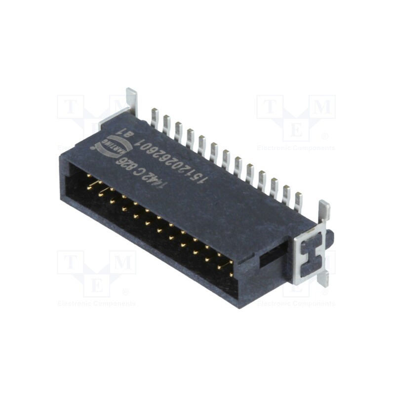 1 pcs x HARTING - 15120262601333 - Connector: PCB-cable/PCB, male, PIN: 26, 1.27mm, har-flex®, 2.3A