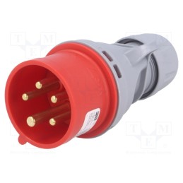 1 pcs x PCE - 015-6TT - Connector: AC supply 3-phase, plug, male, 16A, 400VAC, IEC 60309