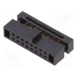 1 pcs x Amphenol Communications Solutions - 20021444-00016T4LF - Plug, pin strips, Minitek127®, female, PIN: 16, straight, 1.27m