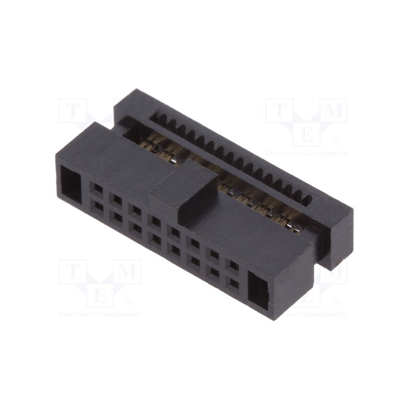 1 pcs x Amphenol Communications Solutions - 20021444-00016T4LF - Plug, pin strips, Minitek127®, female, PIN: 16, straight, 1.27m