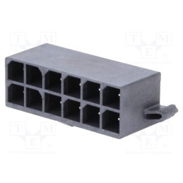 1 pcs x MOLEX - 768290012 - Socket, wire-board, male, Mega-Fit, 5.7mm, PIN: 12, UL94V-0, 23A