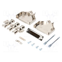 1 pcs x MH CONNECTORS - MHDM25-DB25P-K - D-Sub, PIN: 25, plug, male, straight, soldering, for cable