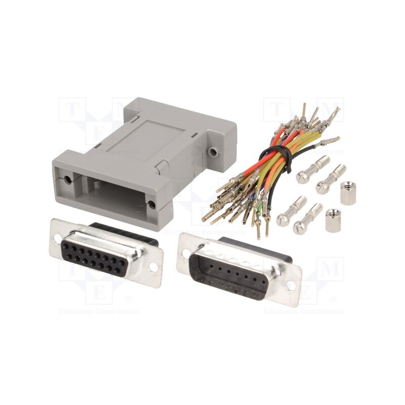 1 pcs x ENCITECH - 2111-0101-12 - Transition: adapter, D-Sub 15pin male,D-Sub 15pin female