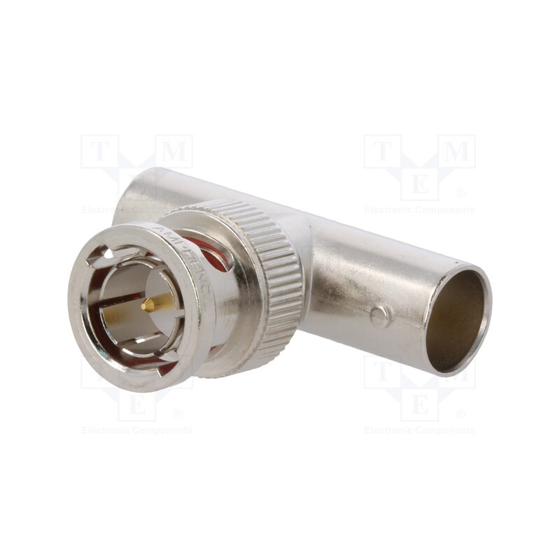 1 pcs x AMPHENOL RF - B9073D1-ND3G-75 B9073D1ND3G75 - T adapter, BNC socket x2,BNC plug, 75Ω, gold-plated