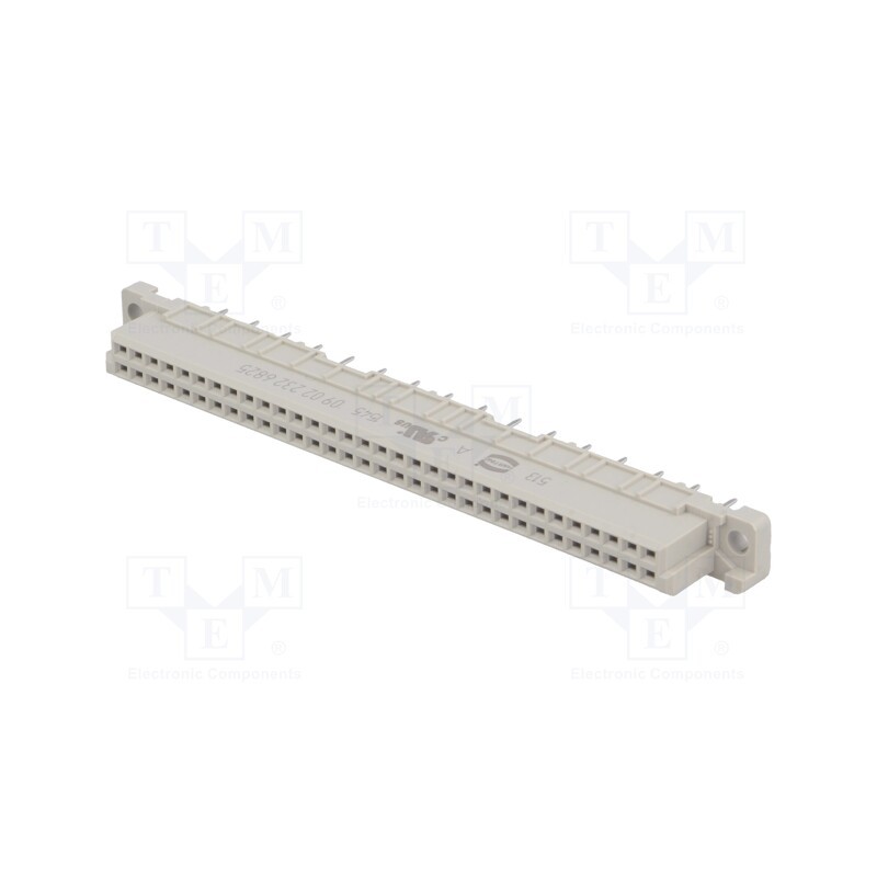 1 pcs x HARTING - 9022326825 - Plug, DIN 41612, type B, female, PIN: 32, THT, straight, gold-plated