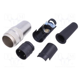 1 pcs x BINDER - 09 0301 00 02 - Connector: M16, plug, 680, male, PIN: 2, unshielded, silver plated