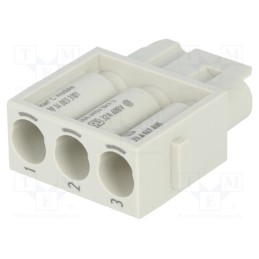 1 pcs x HARTING - 9140033101 - Connector: HDC, module, female, Han-Modular®, PIN: 3, w/o contacts
