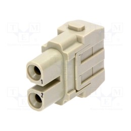 1 pcs x HARTING - 9140023102 - Connector: rectangular, module, female, Han Modular 40A, PIN: 2